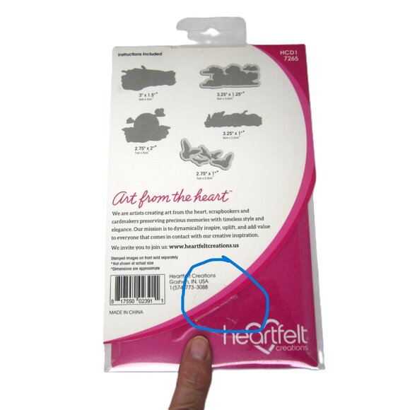 Heartfelt Creations Sand and Sunsets Landscape Cling Stamps & Craft Bies NEW - Picture 5 of 5